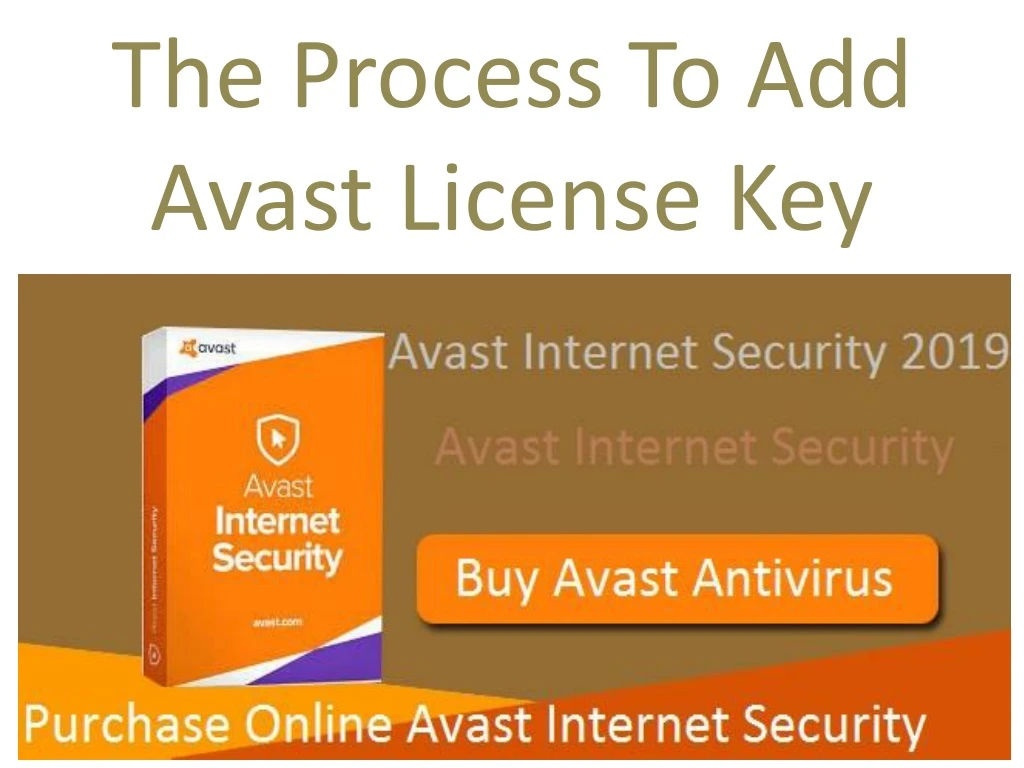 the process to add avast license key