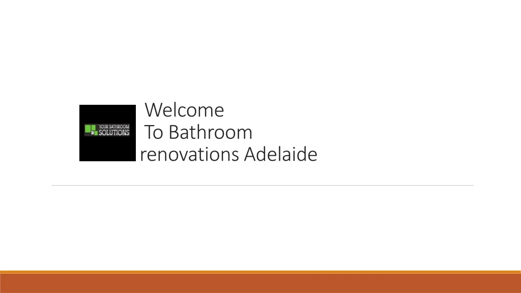 welcome to bathroom renovations adelaide