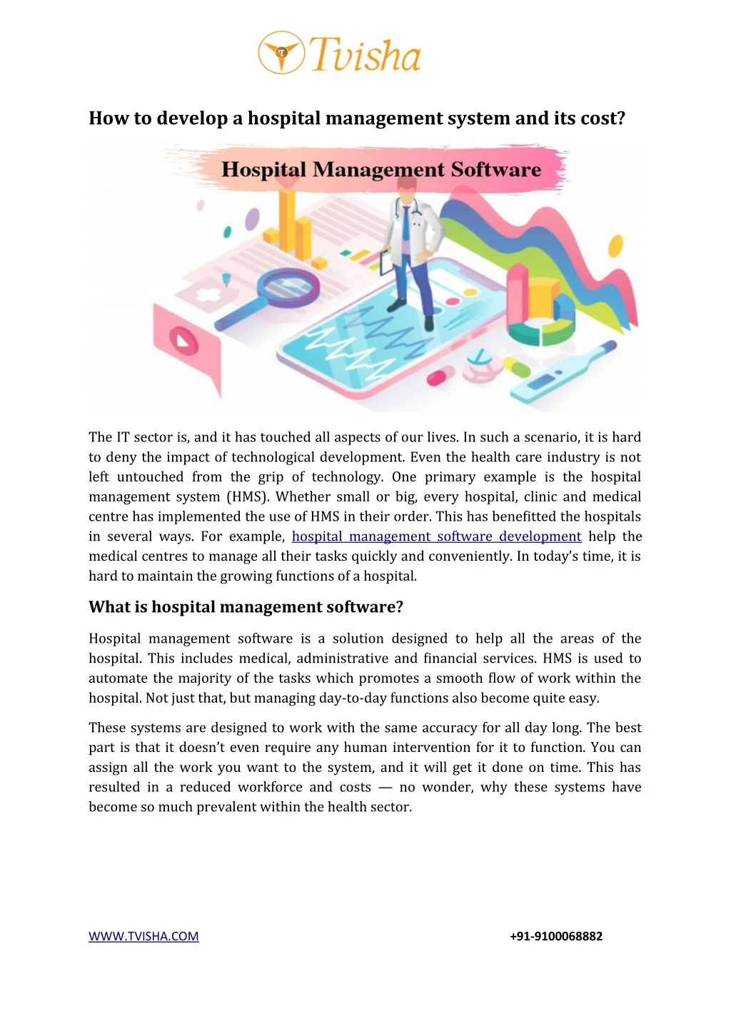 how to develop a hospital management system
