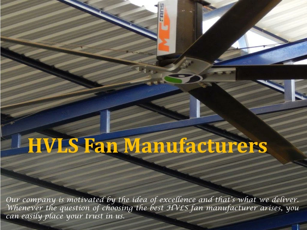 hvls fan manufacturers