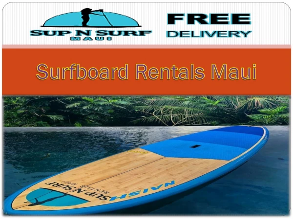 Surfboard Rentals Maui