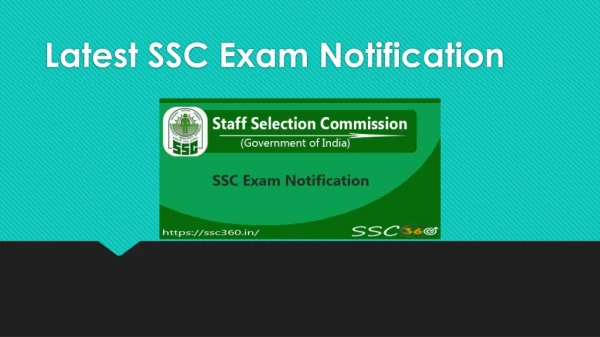 Latest SSC Exam Notification 2018-19: Online Application Form For Selection POst