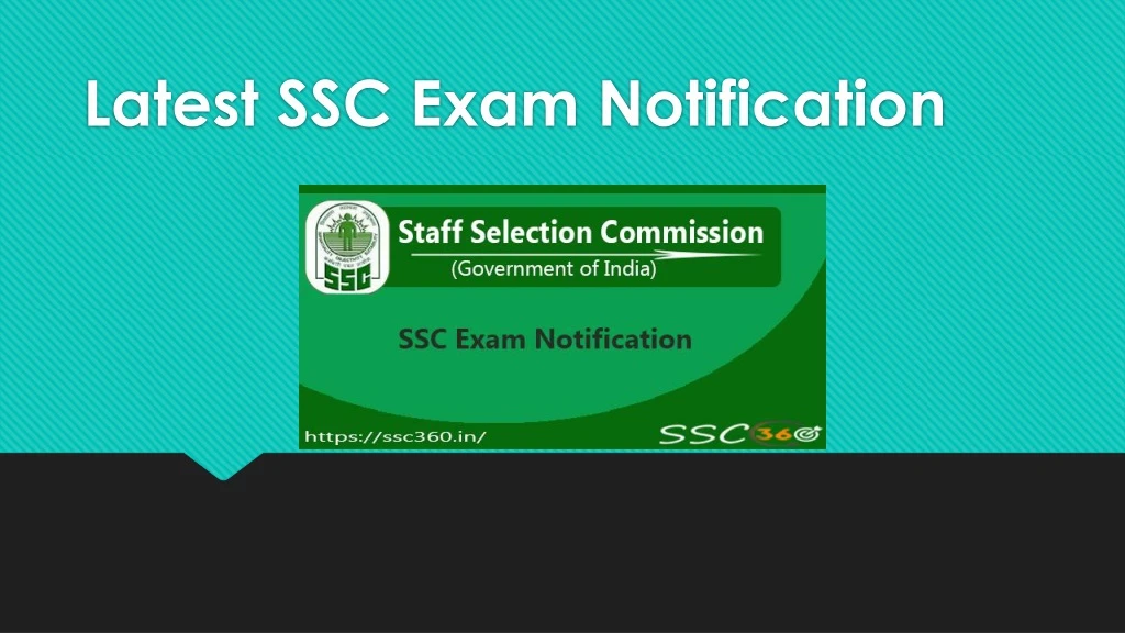latest ssc exam notification