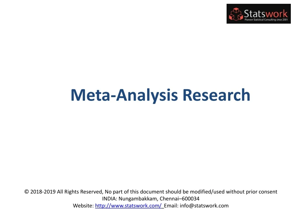 meta analysis research