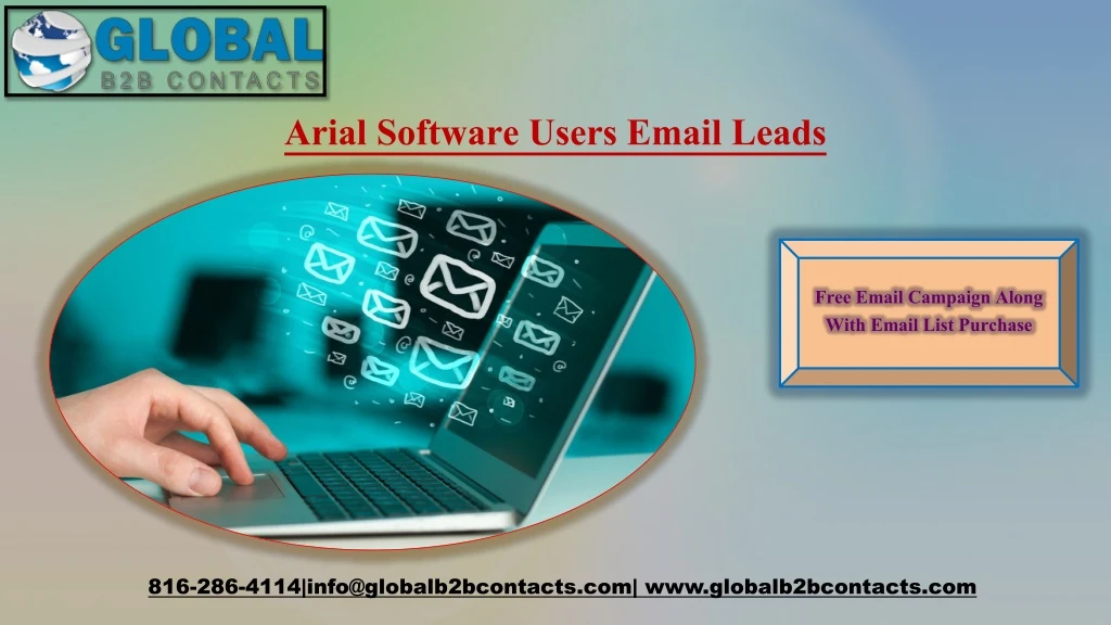 arial software users email leads