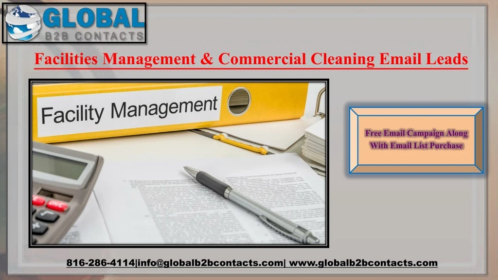 facilities management commercial cleaning email