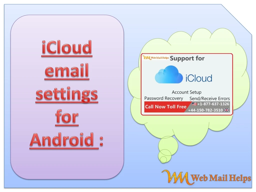 icloud email settings for android