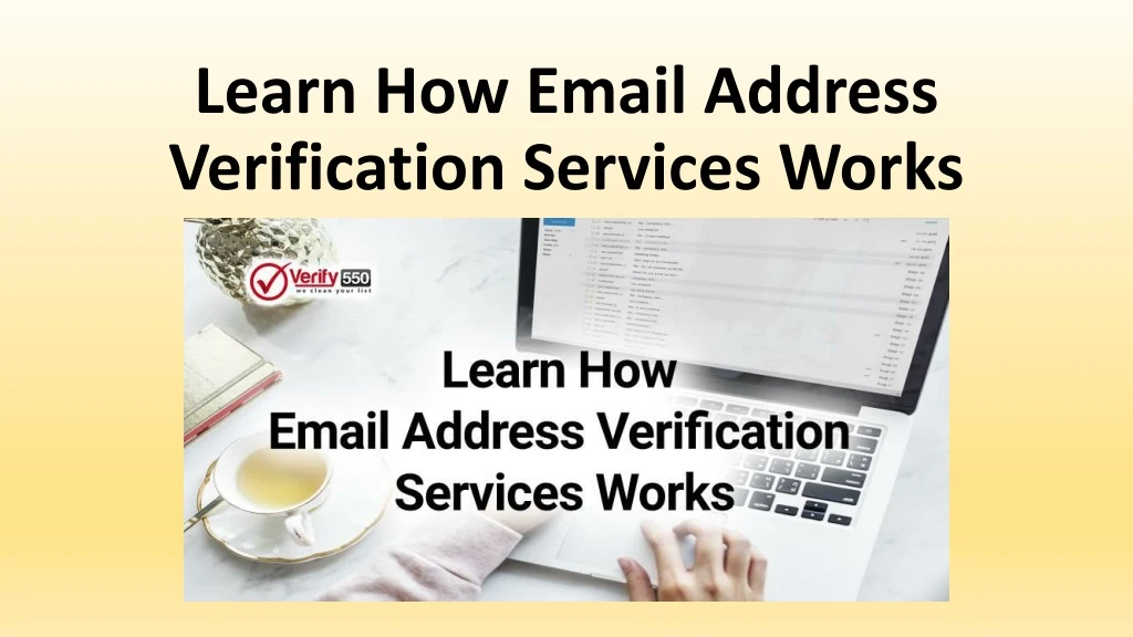 learn how email address verification services works