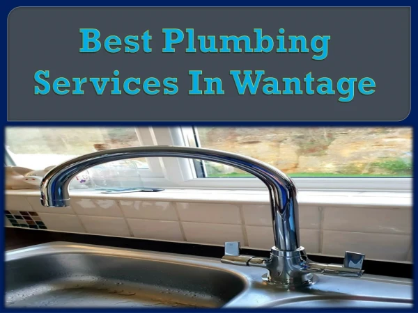 Best Plumbing Services In Wantage