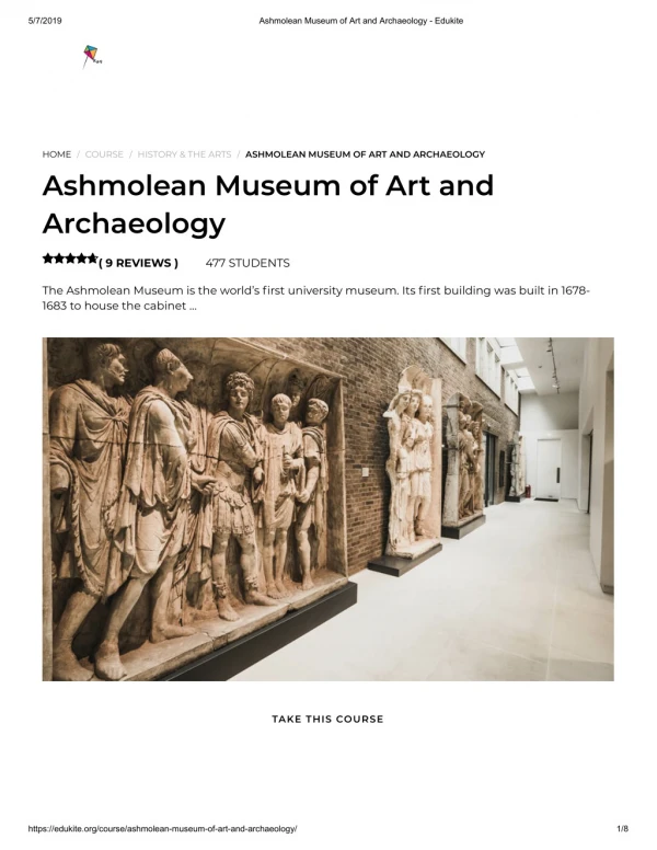 Ashmolean Museum of Art and Archaeology - Edukite