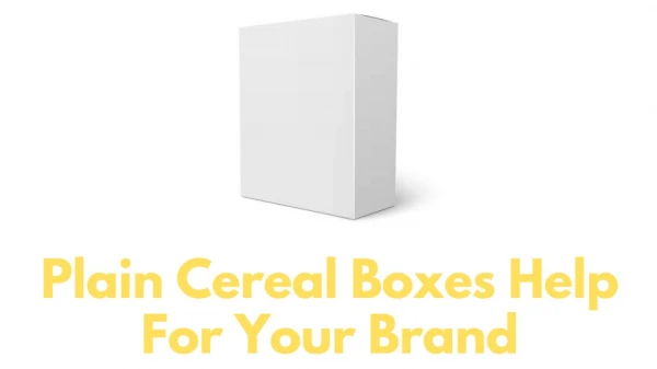 Plain Cereal Boxes by iCustomBoxes