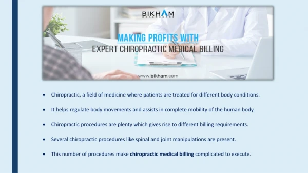 Making Profits with Expert Chiropractic Medical Billing