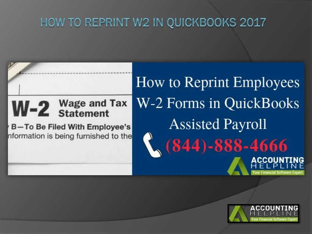 how to reprint w2 in quickbooks 2017