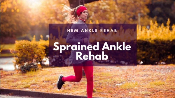 Sprained Ankle Rehab