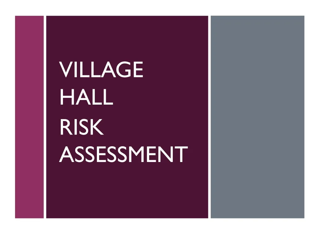 village hall risk assessment