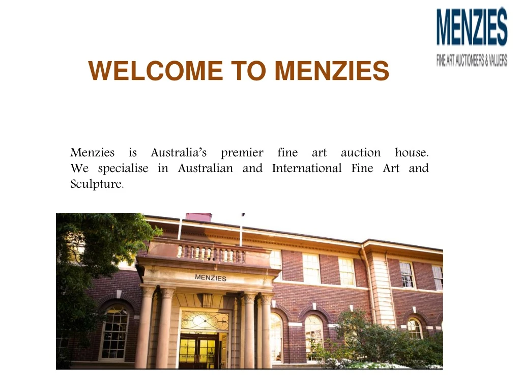welcome to menzies