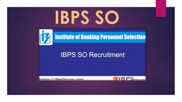 IBPS SO Recruitment 2019 - Apply Online For 1599 Specialist Officer Jobs