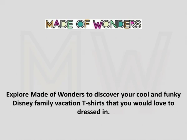 Buy Cool Disney Family Vacation T Shirts