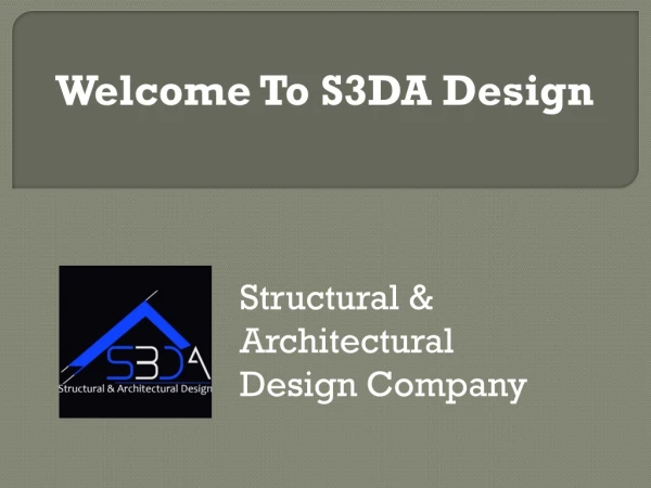 Structural & Architectural Design Company - S3DA Design