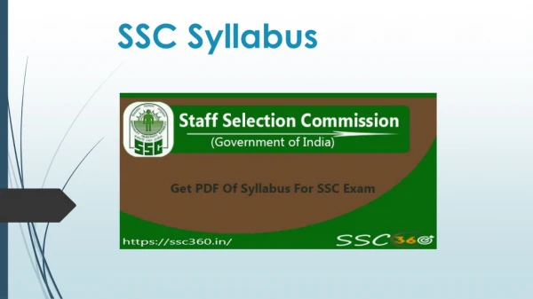 SSC Syllabus 2018- Upcoming & Latest SSC Exam Syllabus (Available)