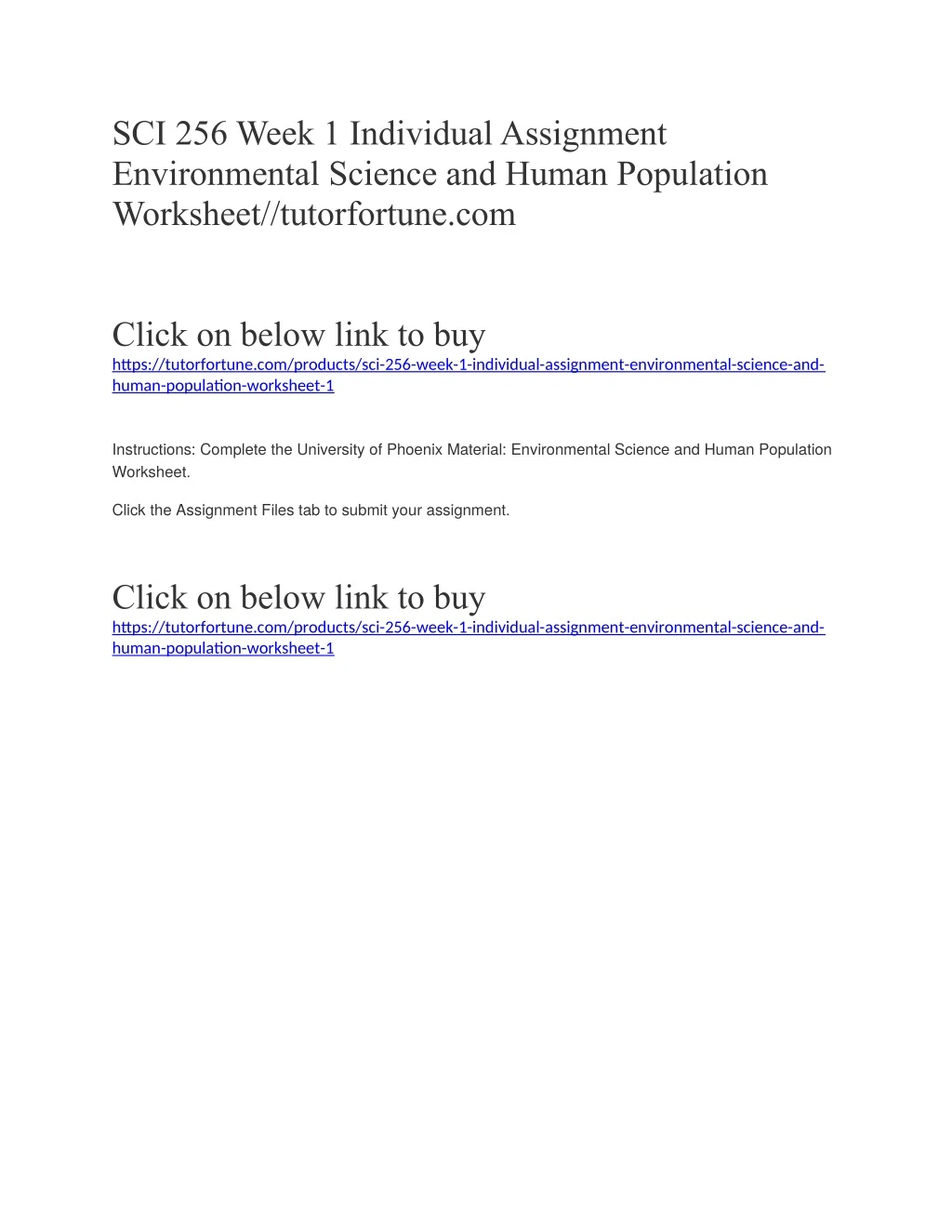 sci 256 week 1 individual assignment