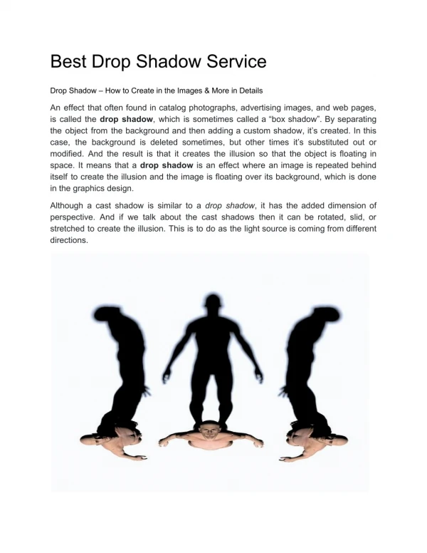 Best Drop Shadow Service