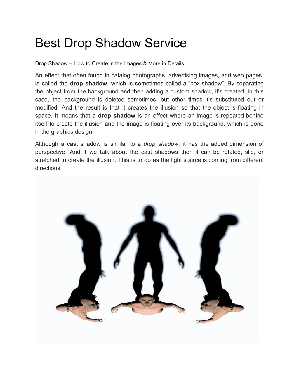 best drop shadow service