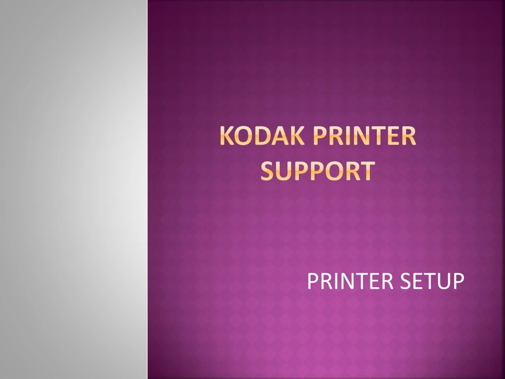 kodak printer support