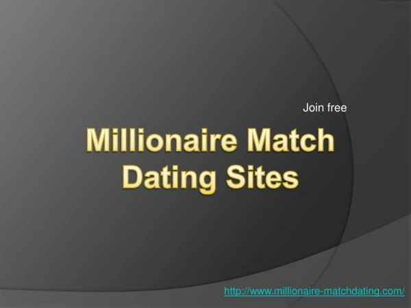 Millionaire Dating Site