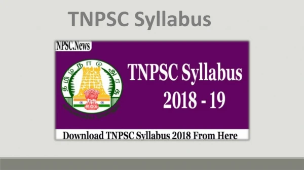 TNPSC Syllabus 2019 Download TNPSC Exam Pattern & Scheme