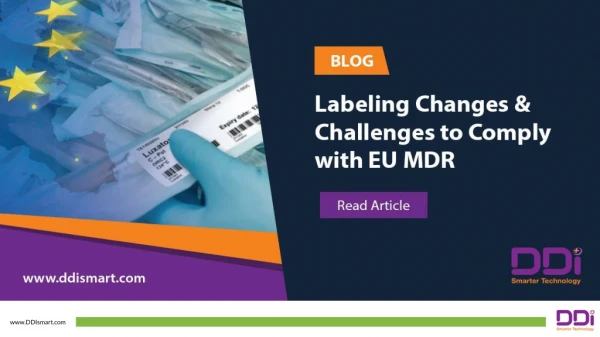 Labeling Changes & Challenges to Comply with EU MDR