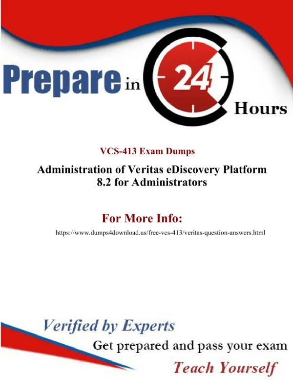 Latest VCS-413 Veritas Dumps Questions - 2019 VCS-413 Veritas Dumps - Dumps4Download.us