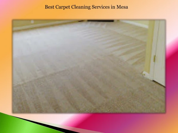 Best carpet cleaning services in mesa