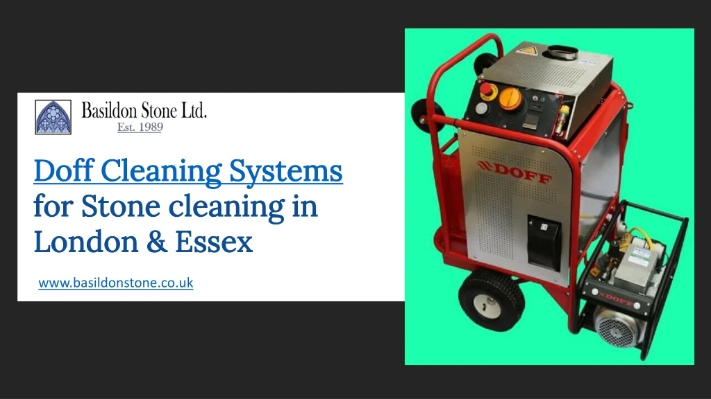 doff cleaning systems for stone cleaning