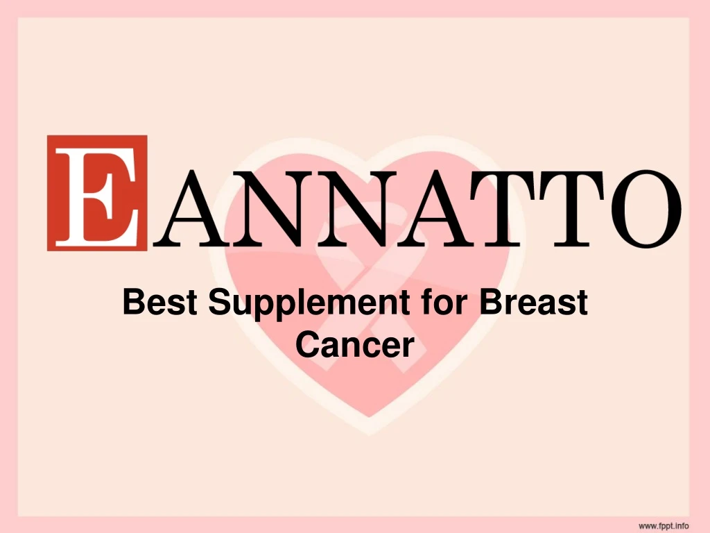 best supplement for breast cancer