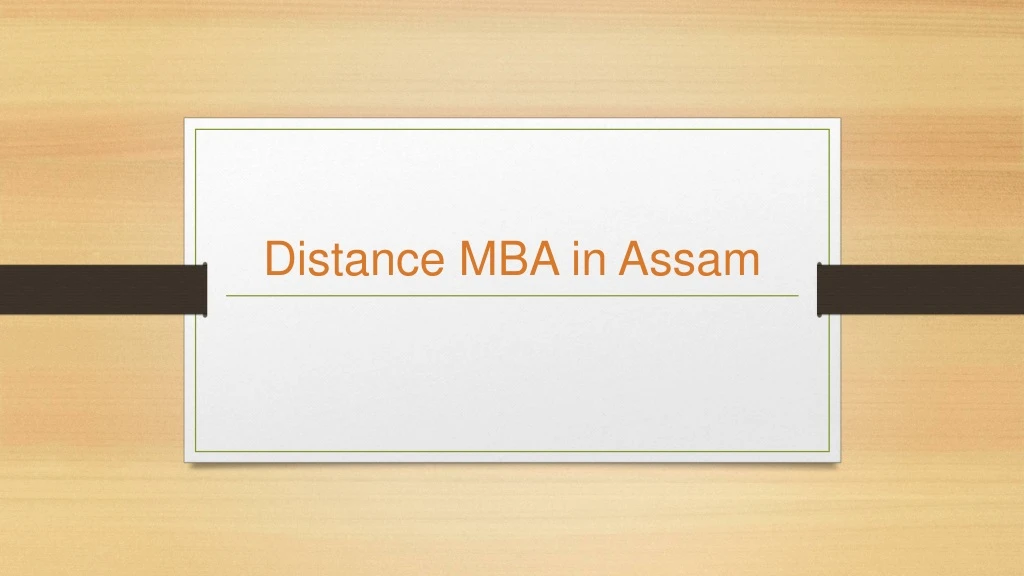 distance mba in assam