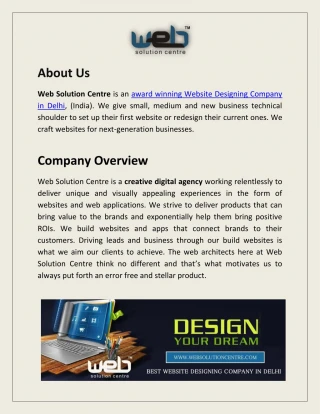 Web Development Company in Delhi - slide 1