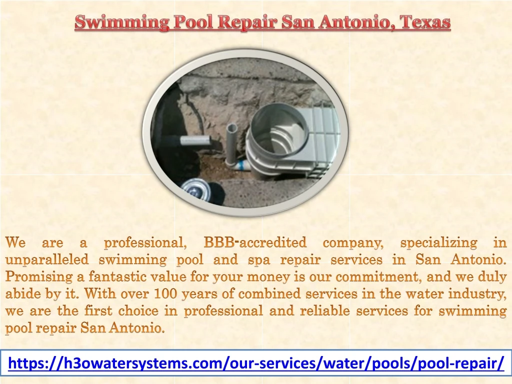 swimming pool repair san antonio texas