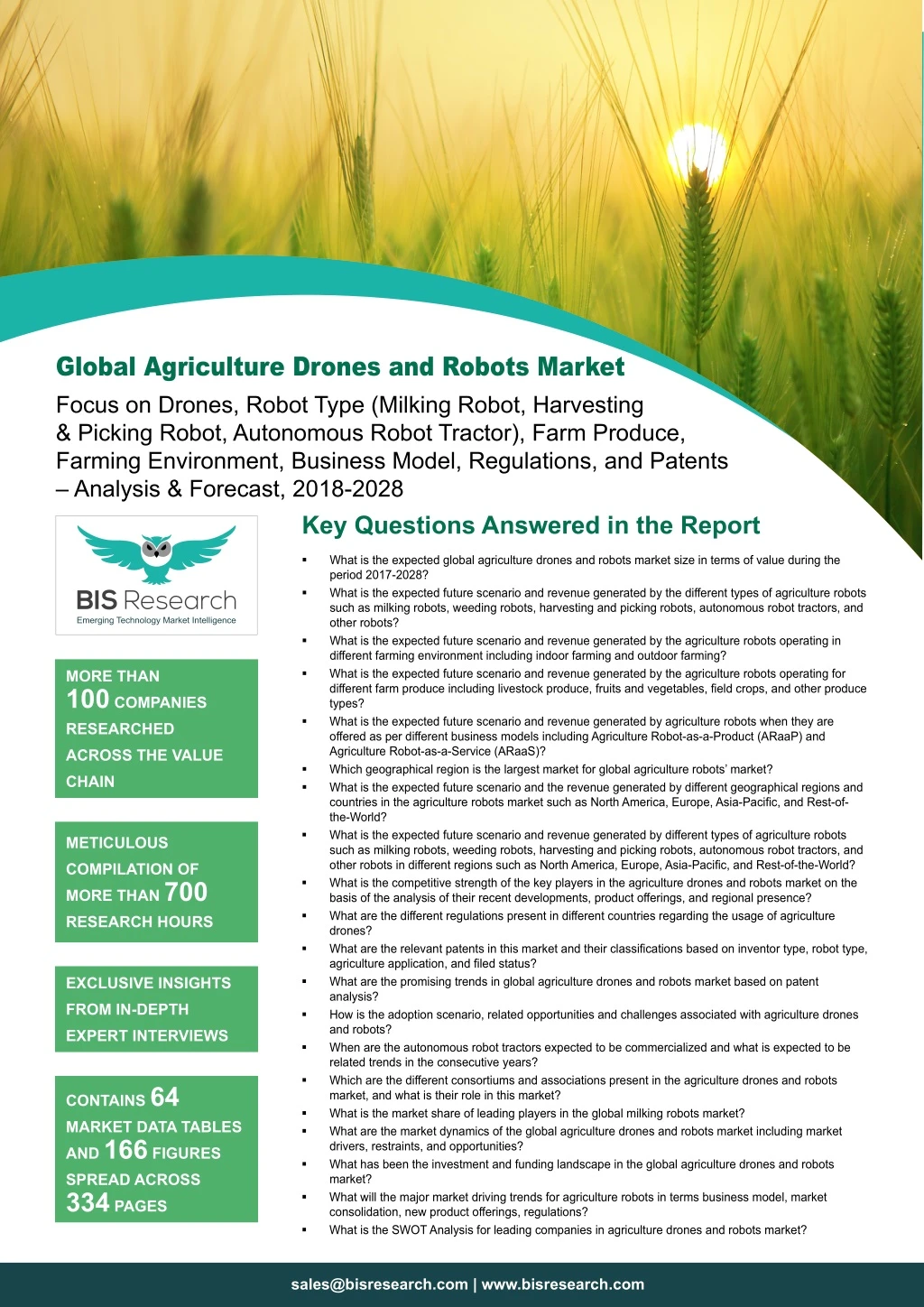 global agriculture drones and robots market focus