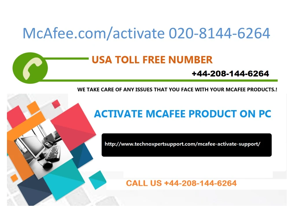 mcafee com activate 020 8144 6264