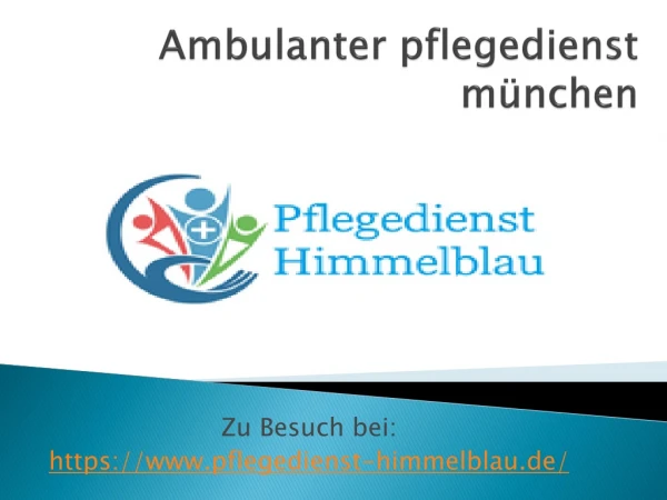 ambulanter pflegedienst m nchen