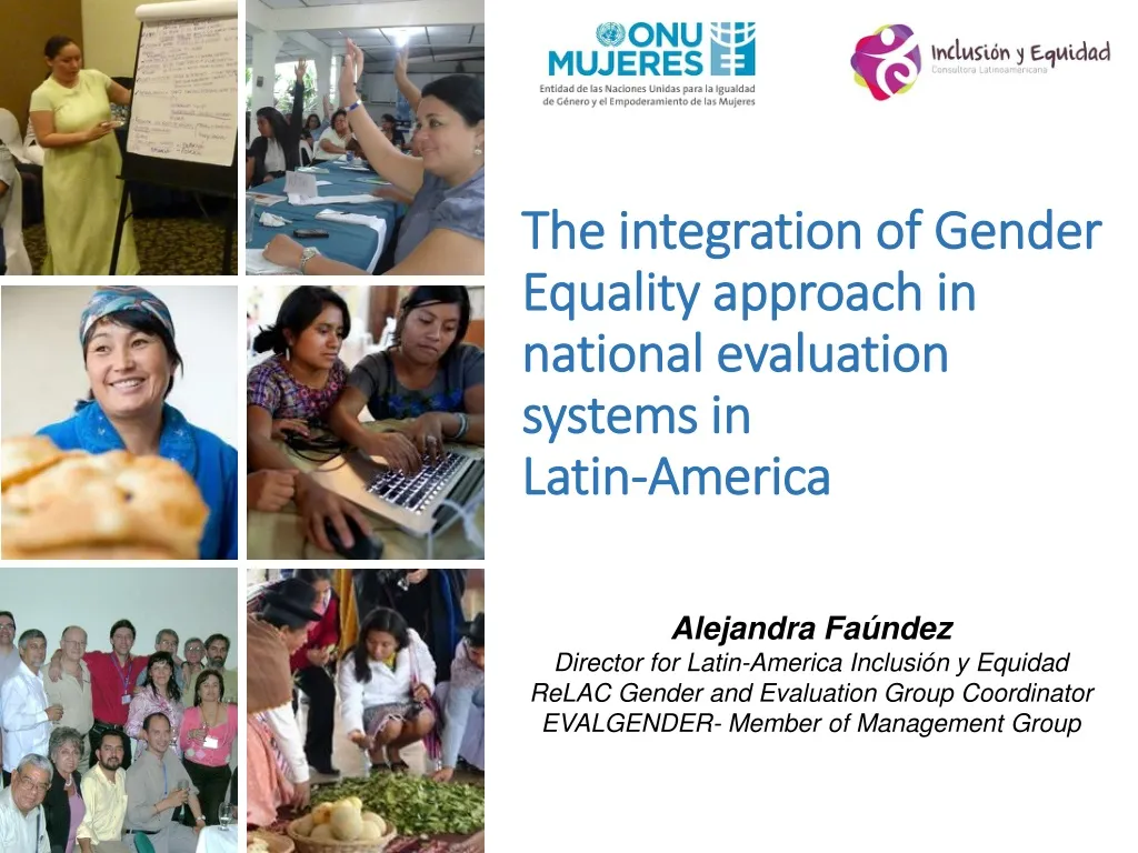 the integration of gender equality approach in national evaluation systems in latin america