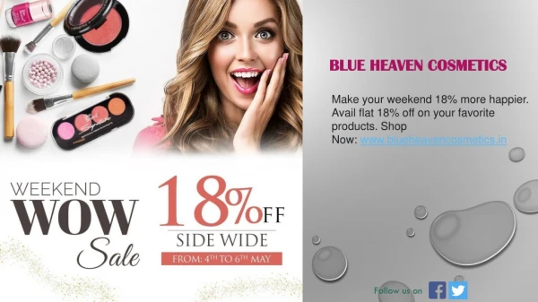Shop your Favourite Makeup Brands at Blue Heaven Cosmetics.