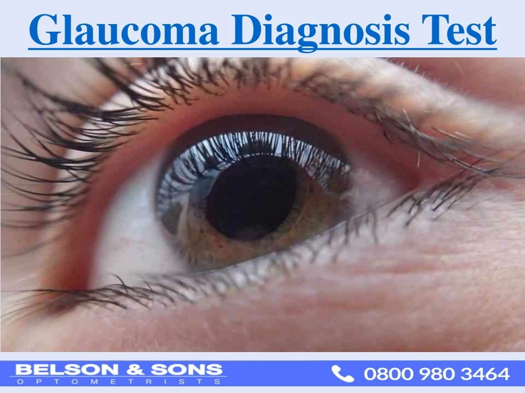 glaucoma diagnosis test