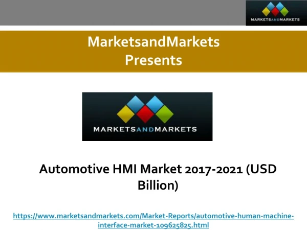 Automotive HMI Market 2017-2021 (USD Billion)