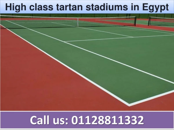 High class tartan stadiums in Egypt