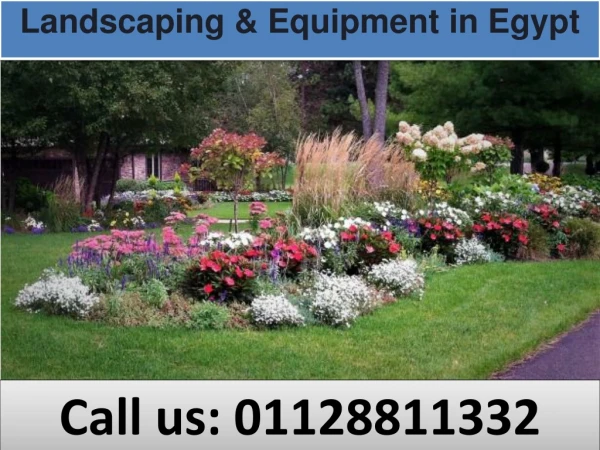 landscaping equipment in egypt