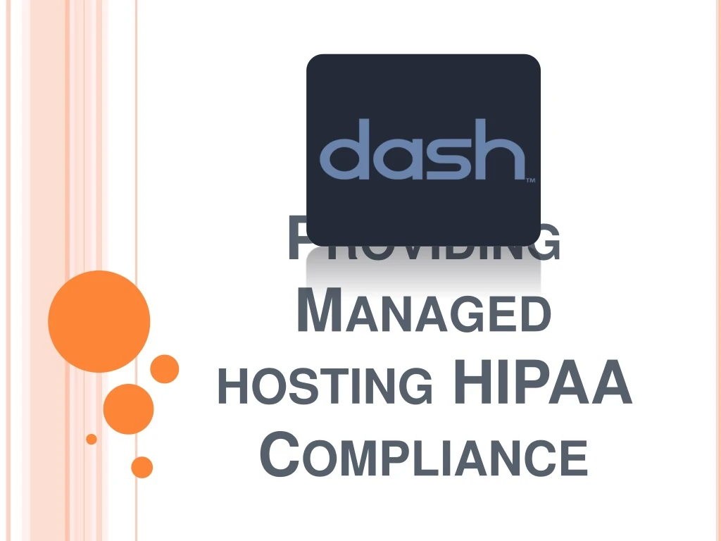 providing managed hosting hipaa compliance