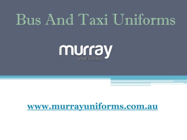 Bus And Taxi Uniforms