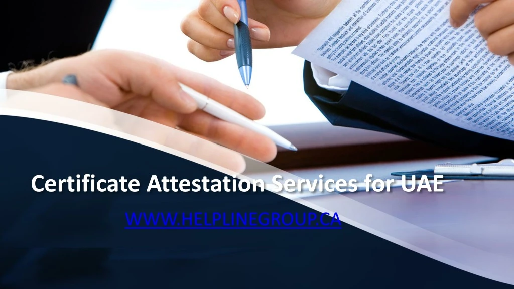 certificate attestation services for uae